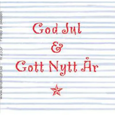 Doris kort, God Jul på blå rand
