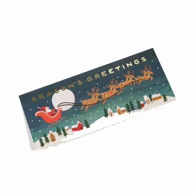 Kort med kuvert, Santa´s Sleigh