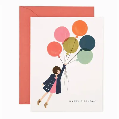 Kort med kuvert, Fly Away Birthday