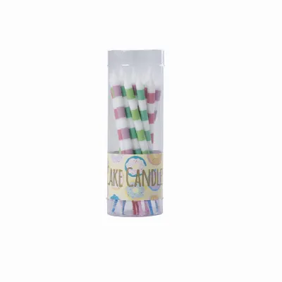 Tårtljus Stripe, 16-pack