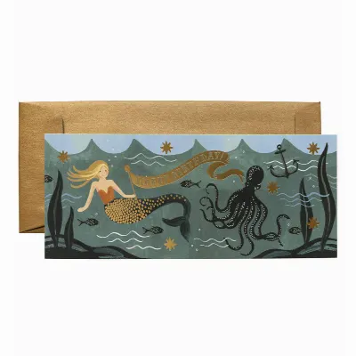 Kort med kuvert, Under The Sea Birthday Card