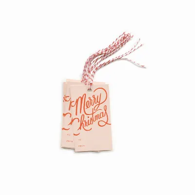 Set med 10 st Merry Christmas Gift Tags