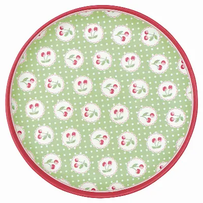 Plate Cherry berry, Pale green