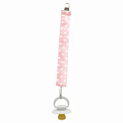 Pacifier string Spot, Pale pink