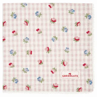 Servett Viola check, Pale pink