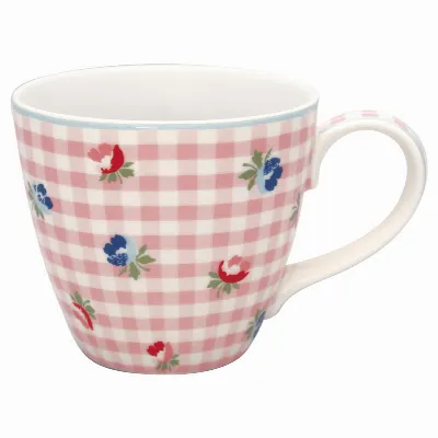 Mugg Viola check, Pale pink