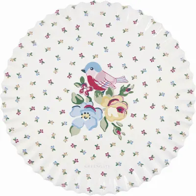 Coaster round Ellie, White