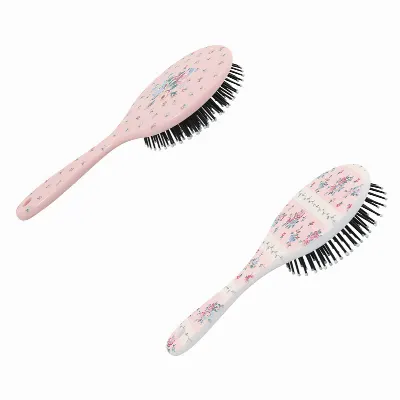 Hair brush round Ellie, Pale pink set of 2