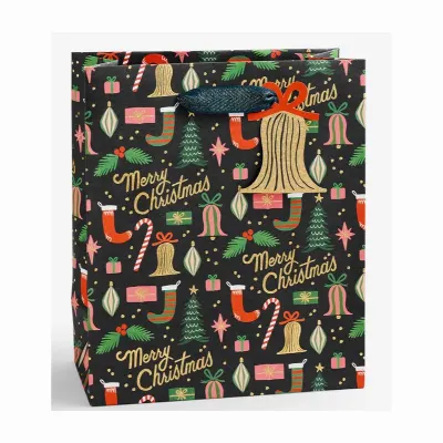 Gift bag, Deck the Halls - Medium
