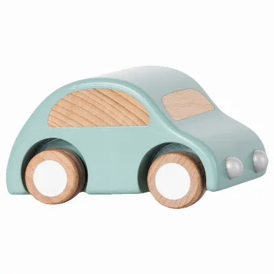 Wooden car - Light blue