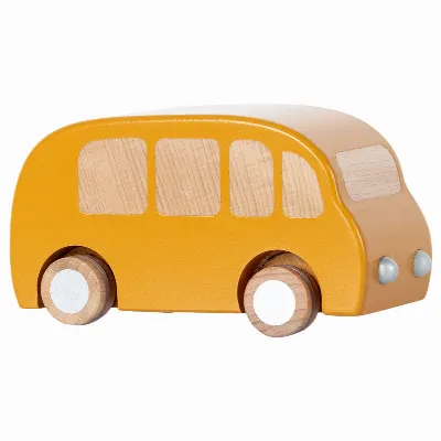 Wooden bus - Yellow