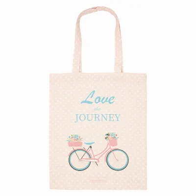 Bag cotton Alvilda, Pale pink