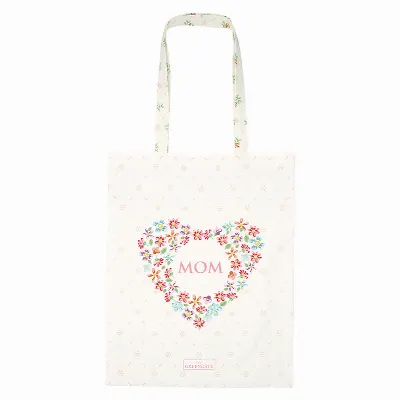 Bag cotton Mom, White