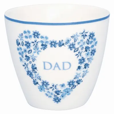 Lattemugg Dad heart, Blue