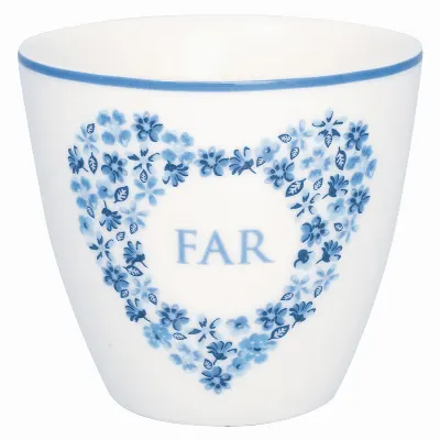 Lattemugg Far heart, Blue