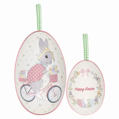Egg Cilja easter, White set of 2
