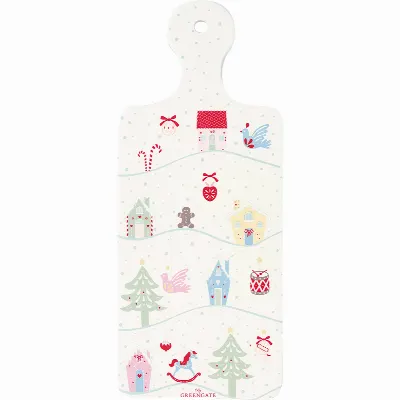 Coaster board Laura christmas, White