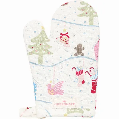Grillvante till barn Laura christmas, White