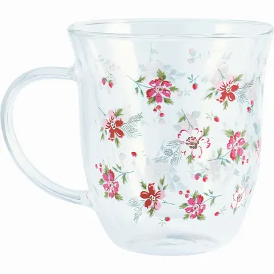 Glas mug Astrid, White