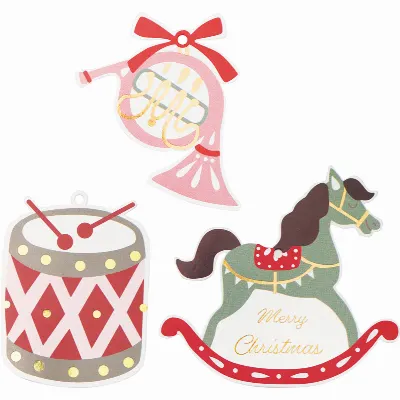 Gift tag Leonora, Merry christmas 6 pcs assorted