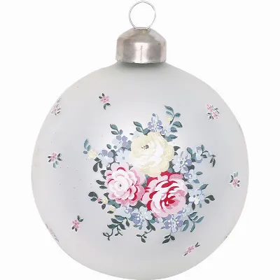 Ball glass Laura, White