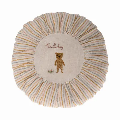 Cushion, Round small - Teddy, striped