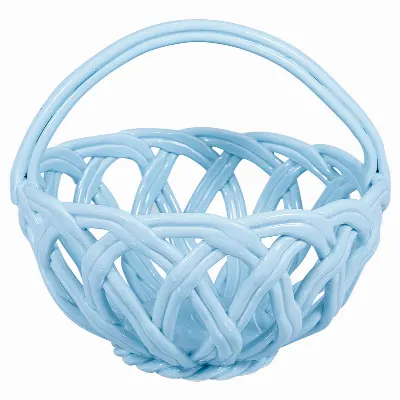 Bowl basket, Pale blue small