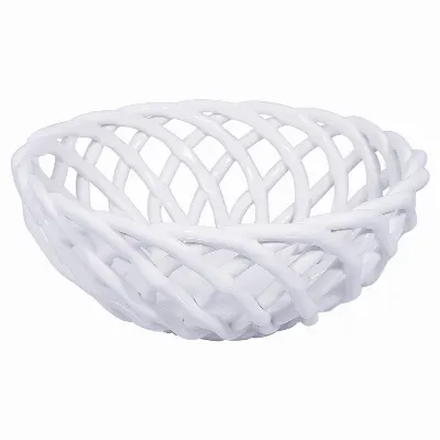Bowl basket, White medium