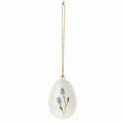 Easter egg ornament, Blue no1