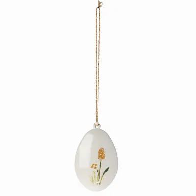Easter egg ornament, Yellow no2