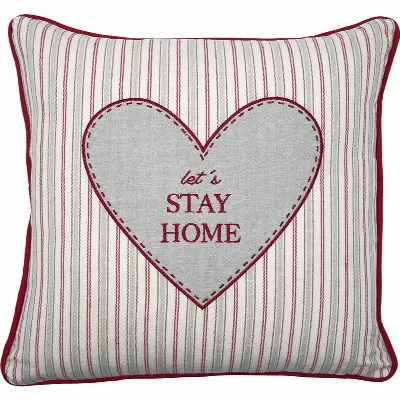 Kuddfodral Cara, Red heart w emb