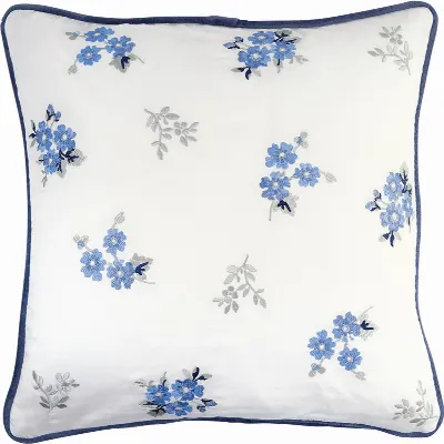 Kuddfodral Monica, Dusty blue w emb