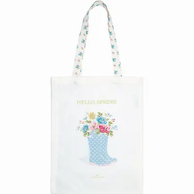 Bag cotton Josefina summer, White