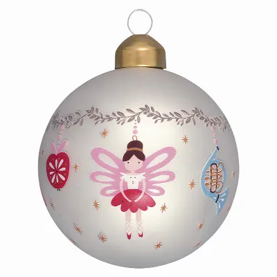 Ball glass Cindarella, White