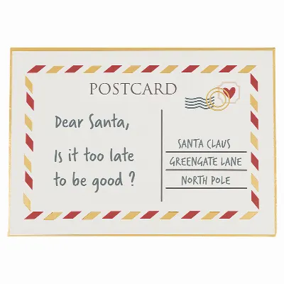 Card and envelope Xmas letter, White medium