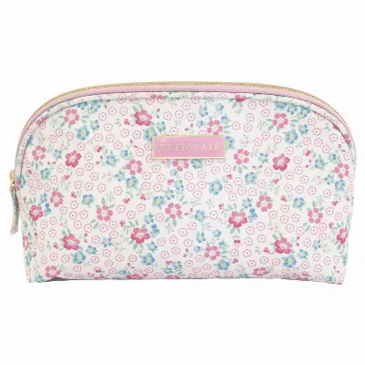 Cosmetic bag half moon Allyna, White large