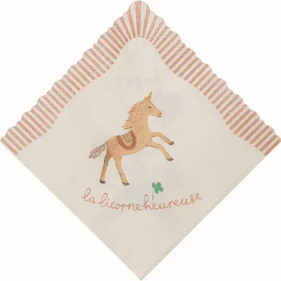Napkin, Happy birthday - Unicorn