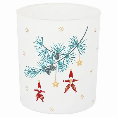 Candle holder Juana, White small