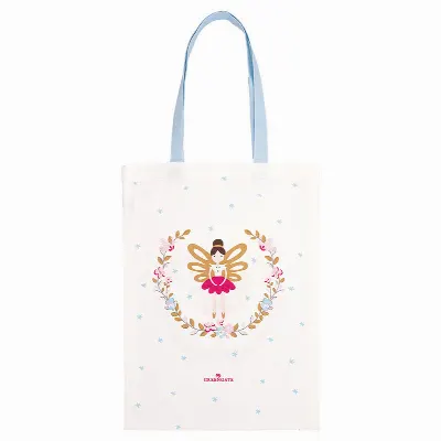 Bag cotton Cindarella xmas, White