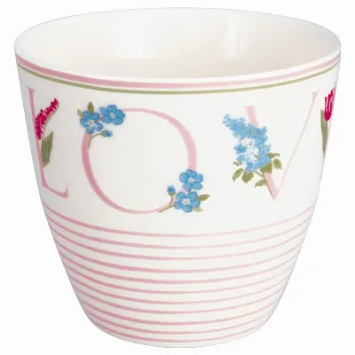 Lattemugg Agnes Love, White