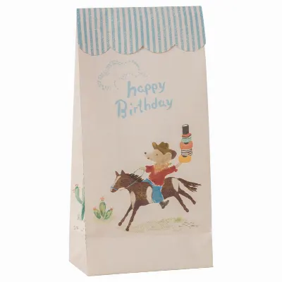 Goodie bag - Happy birthday - Cowboy, 12 pcs.