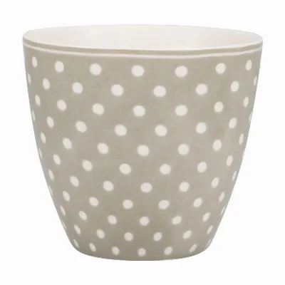 Lattemugg Dotty, Beige
