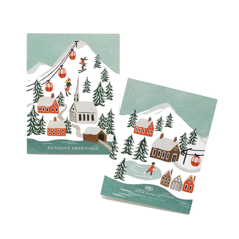 Kort med kuvert, Holiday Snow Scene