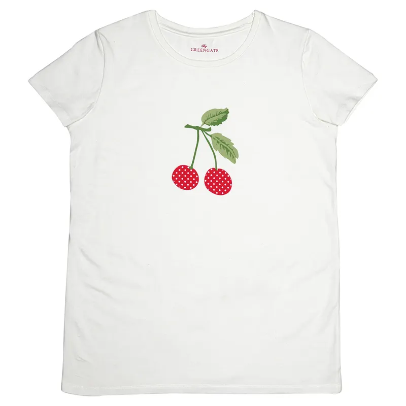 T-shirt Cherry mega, White