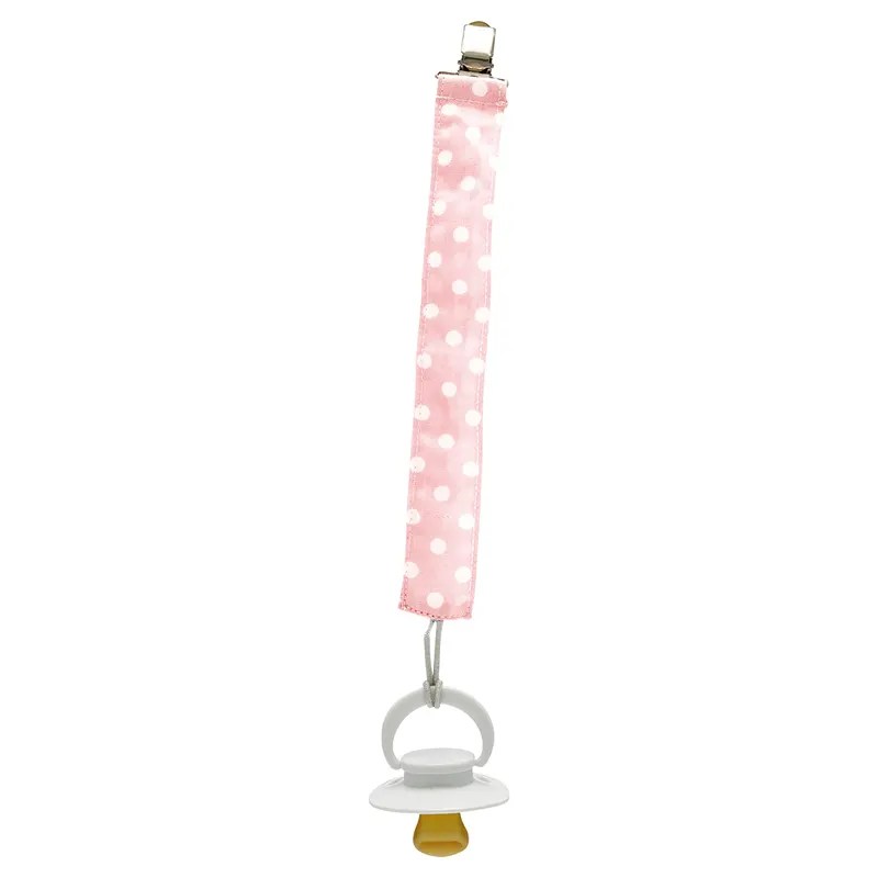 Pacifier string Spot, Pale pink