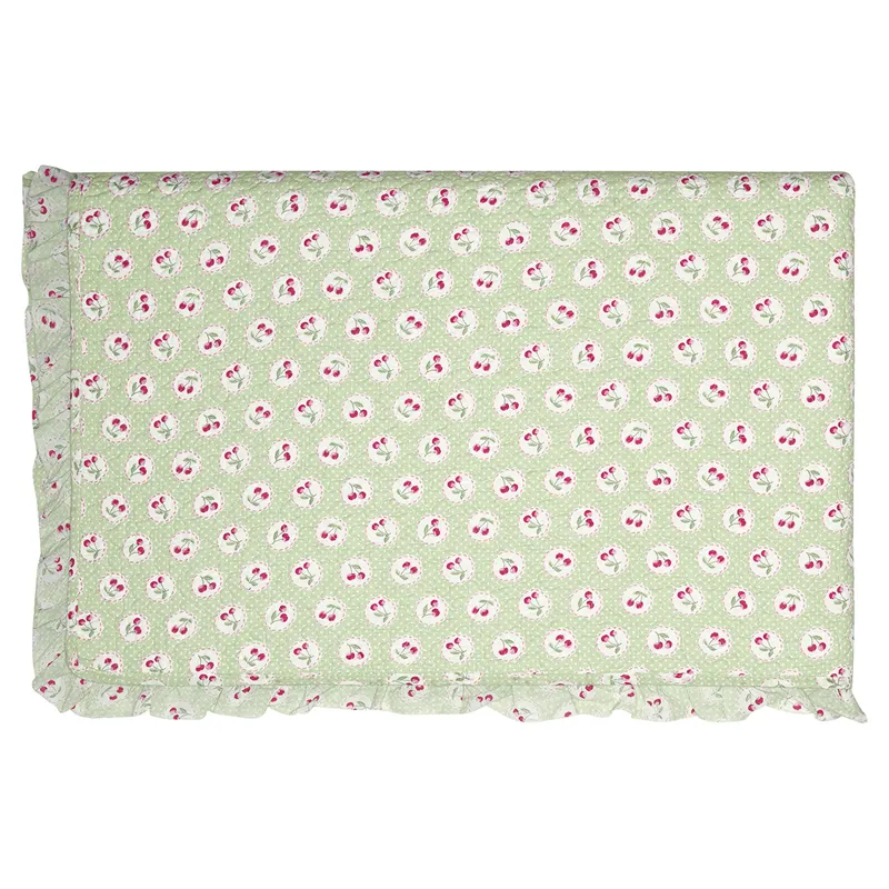 Överkast Cherry berry, Pale green w/frill