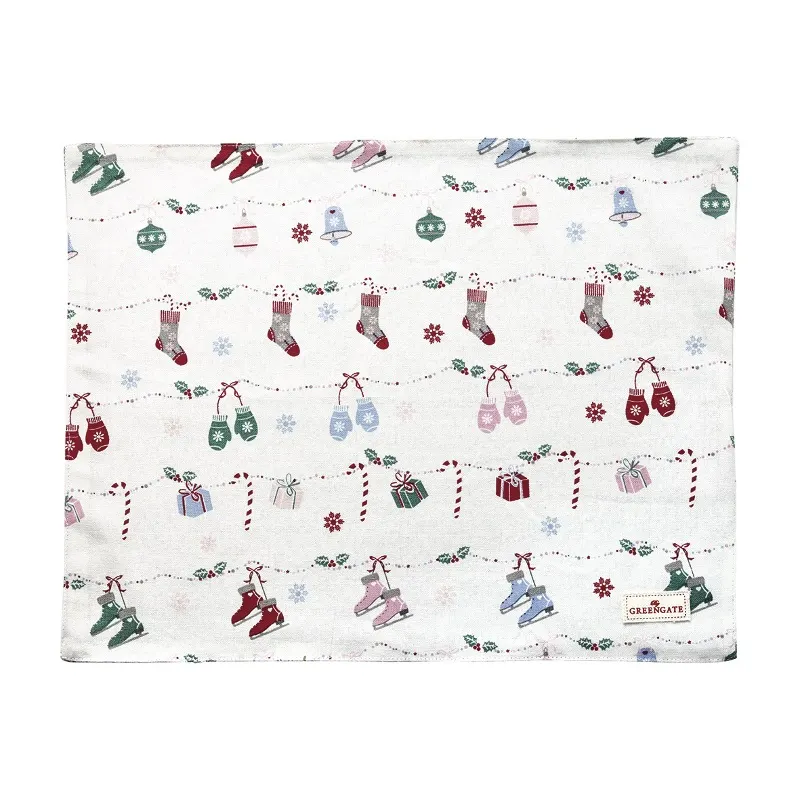 Tablett Jingle bell, White
