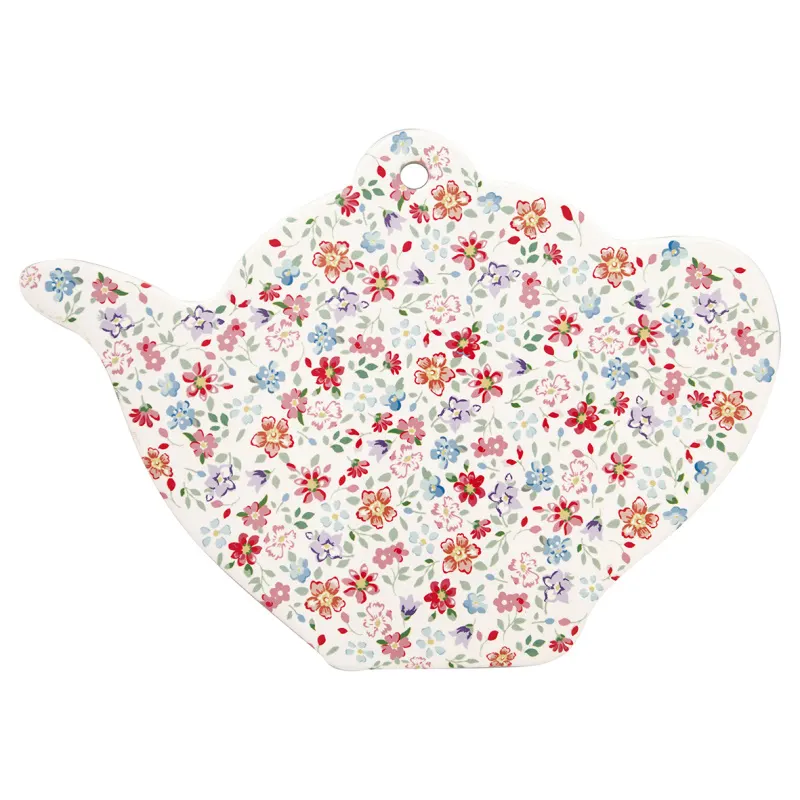 Coaster teapot Clementine, White