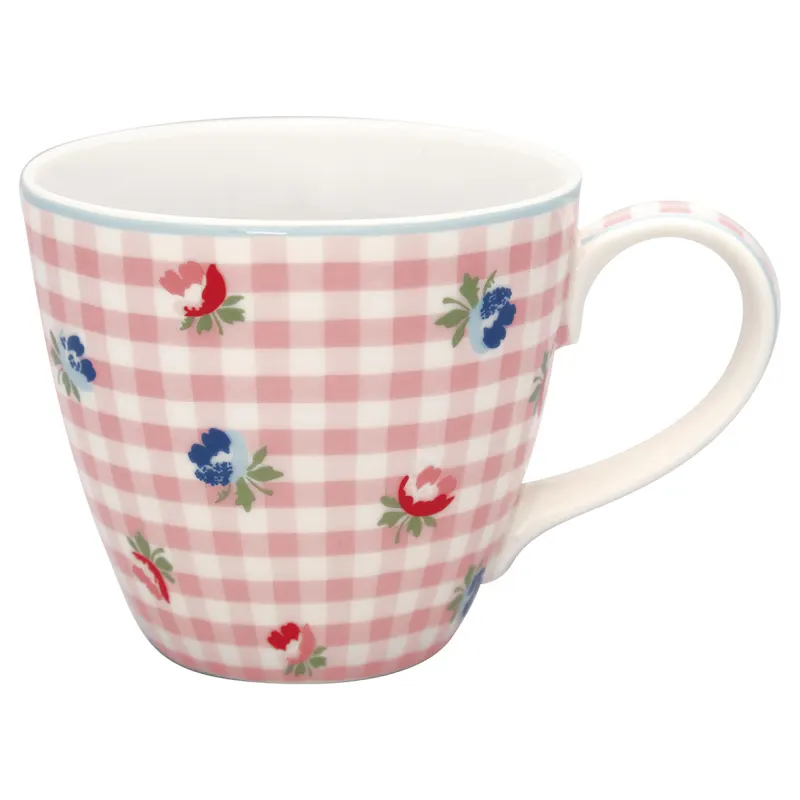 Mugg Viola check, Pale pink