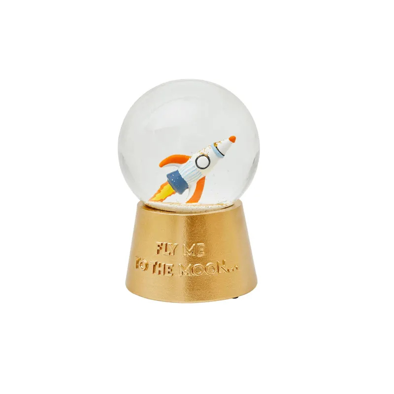 Snow Globe with Music in Space design